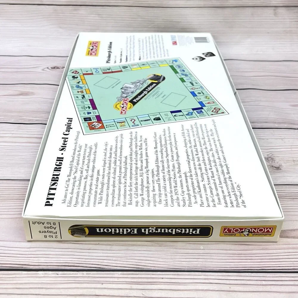 VTG Monopoly Pittsburgh PA Edition Board Game 1996 USAopoly by Hasbro New/Opened
